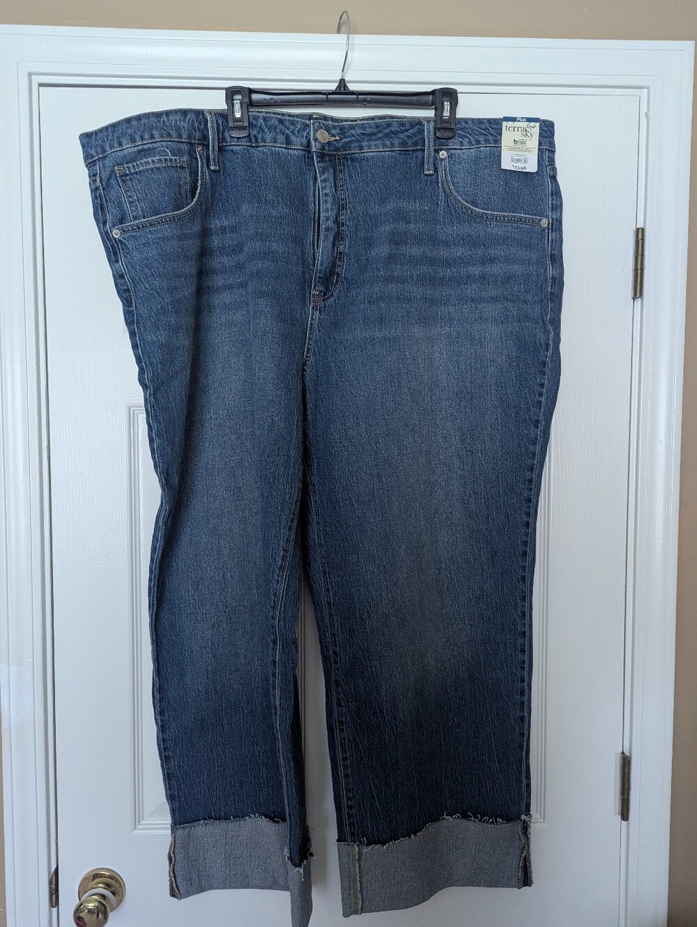 Terra & Sky Women's Blue Relaxed Jeans